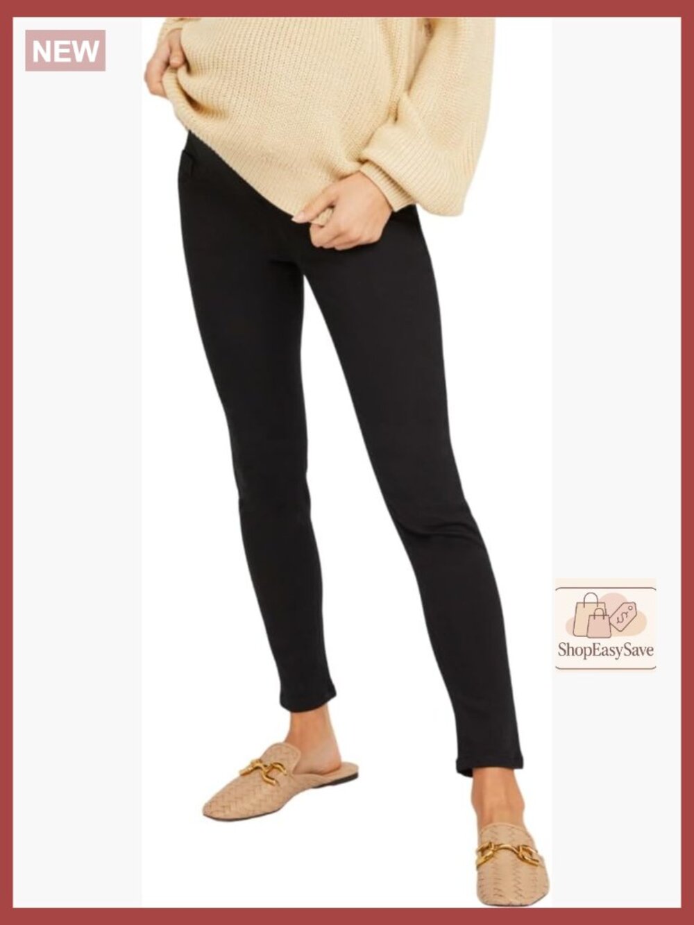 Skinny Maternity Jeans Super Stretch Secret Fit Belly Ankle Length Petite Tall